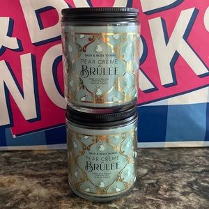Bath & Body Works Pear crème Brûlée wick candles